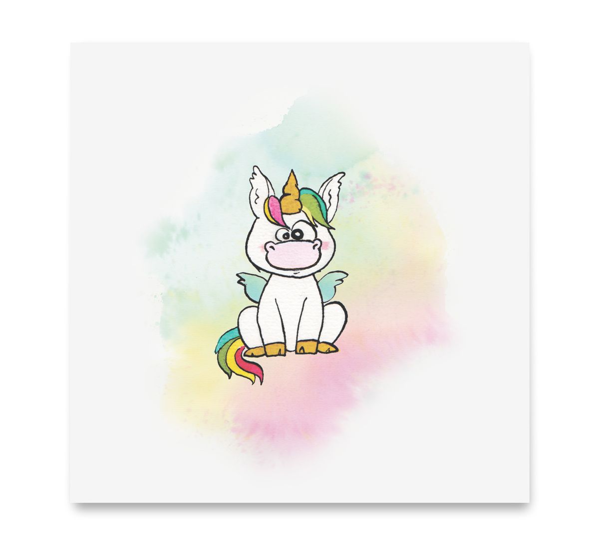 Handgemaakte wenskaart - Unicorn - Mags Up Your Mind